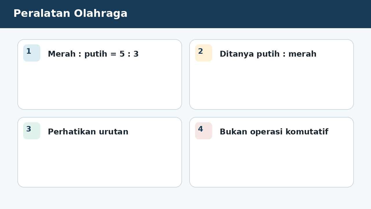 Visual soal 6: Peralatan Olahraga