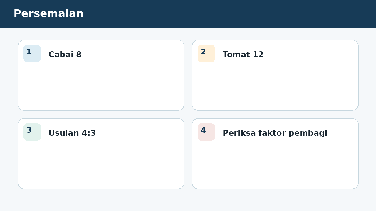 Visual soal 4: Persemaian