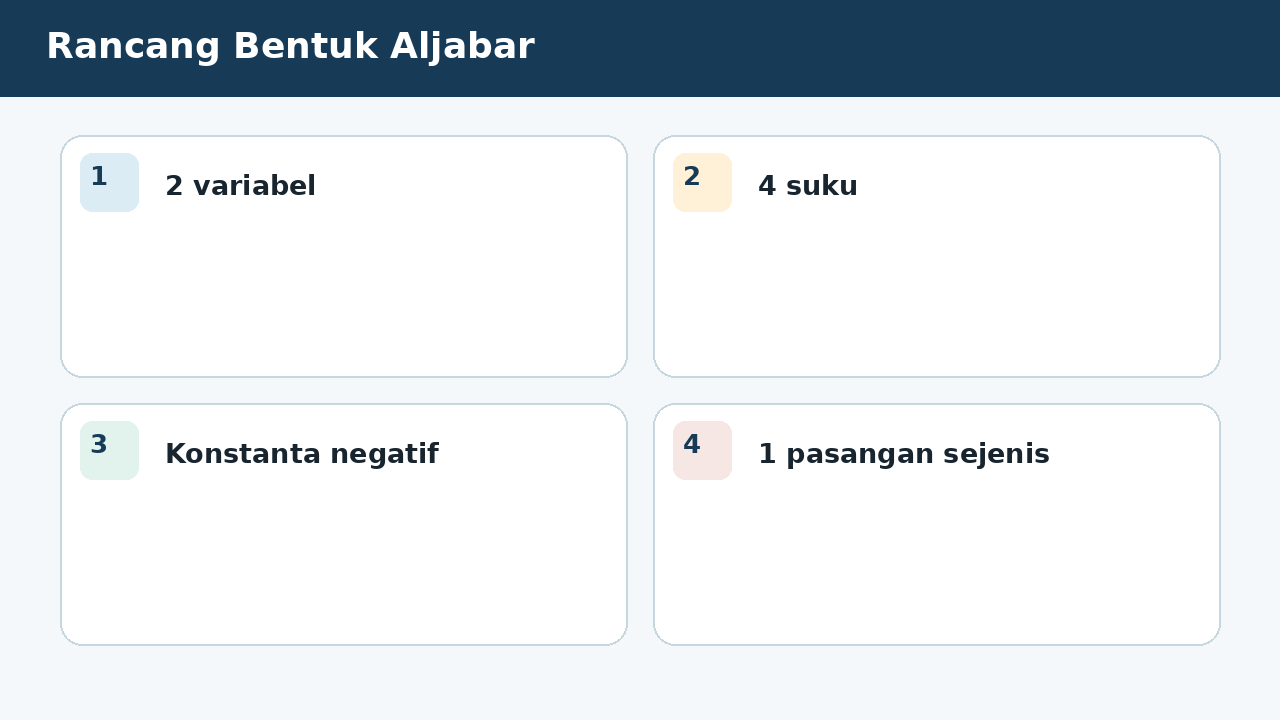 Visual soal 10: Rancang Bentuk Aljabar