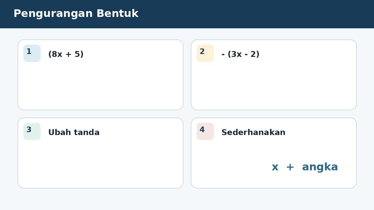 Visual soal 3: Pengurangan Bentuk