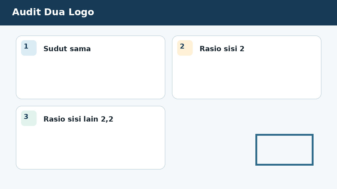 Visual soal 5: Audit Dua Logo