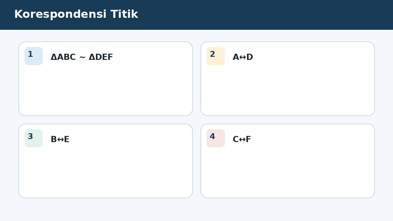 Visual soal 5: Korespondensi Titik