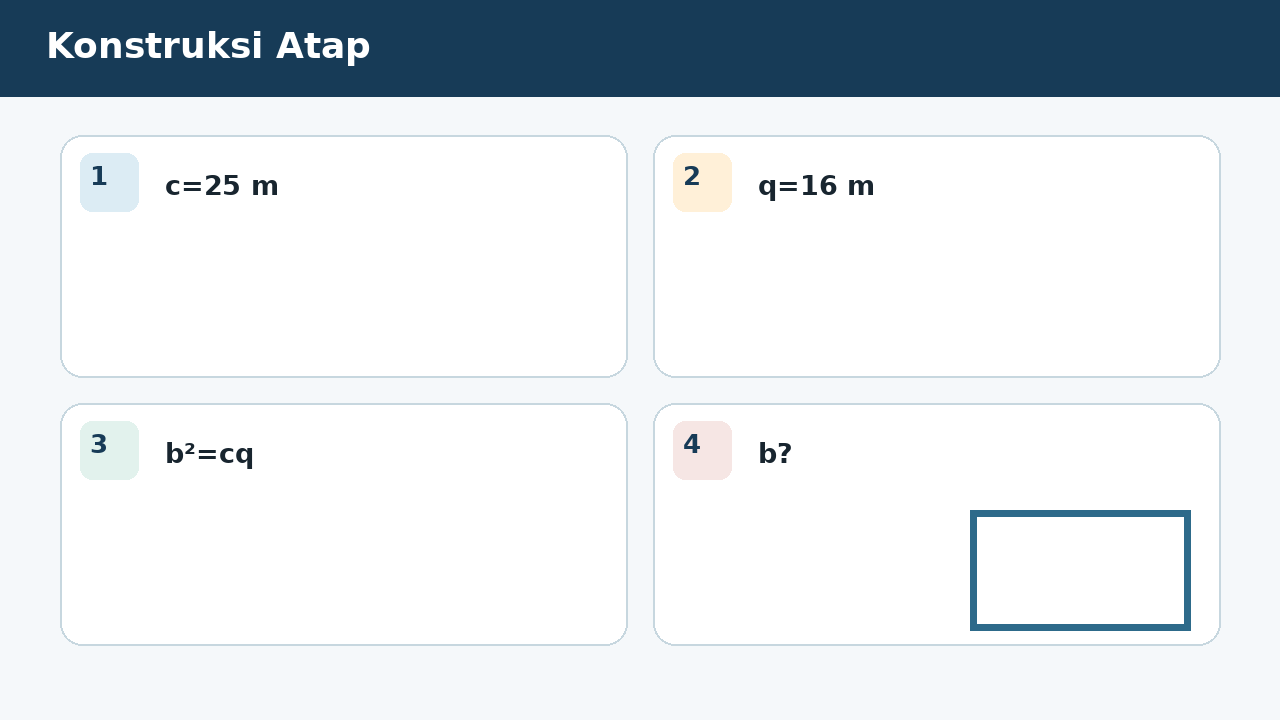 Visual soal 4: Konstruksi Atap